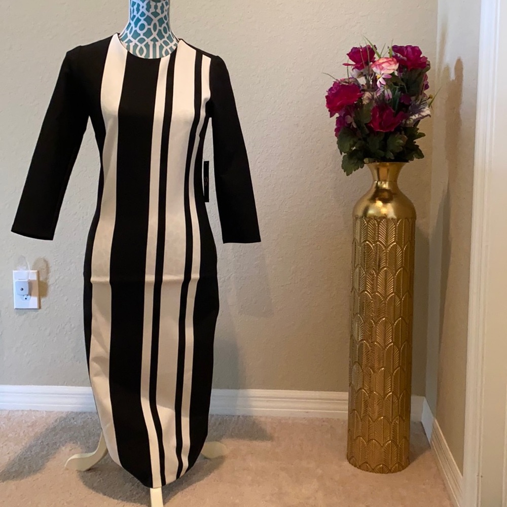 MIDI striped dress new with tags